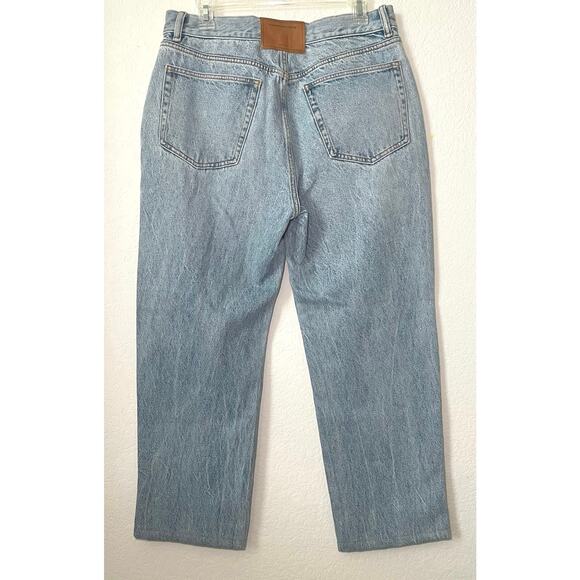 Alexander Wang EZ Mid-Rise Relaxed Straight Leg Jean Vintage Fade Indigo SZ 30 - Picture 7 of 9